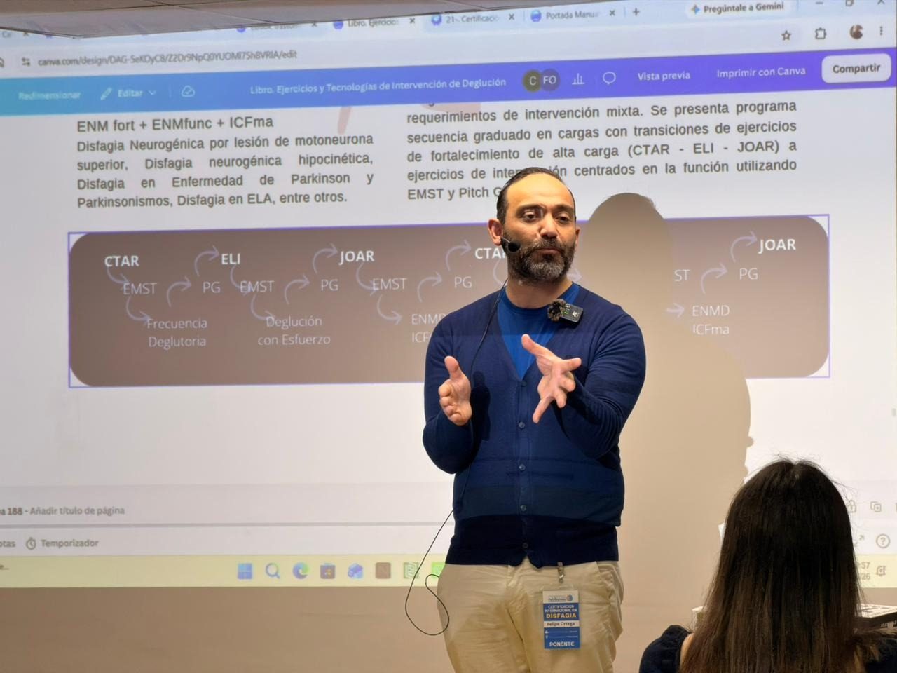 Felipe Ortega explicando el modelo ENMD